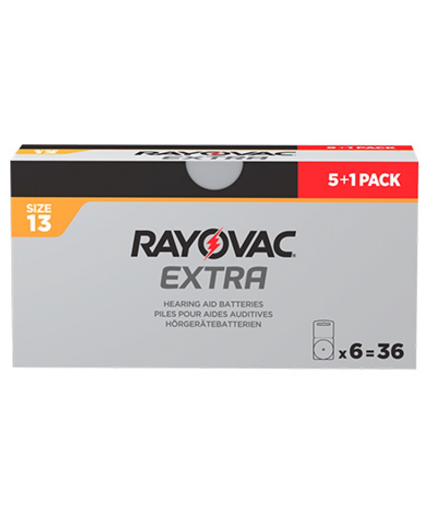 Батарейки для слухових апаратів Rayovac Extra 13 (72 шт)