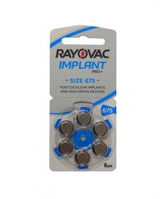 Батарейки для кохлеарних імплантів Rayovac Implant Pro+ (6 шт)