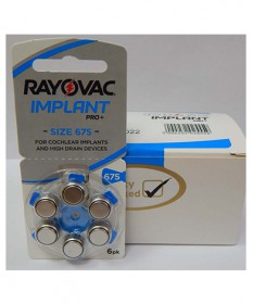 Батарейки для кохлеарних імплантів Rayovac Implant Pro+ (60 шт)
