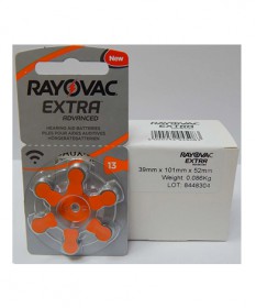 Батарейки для слухових апаратів Rayovac Extra 13 (60 шт)