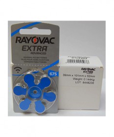 Батарейки для слухових апаратів Rayovac Extra 675 (60 шт)